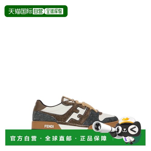 香港直邮Fendi 芬迪 男士 Match 多色皮质运动鞋 7E1926AY1P