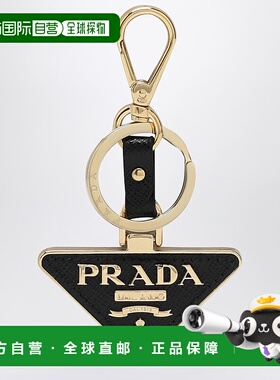 1h可退 香港直邮Prada 普拉达 女士 黑色徽标三角钥匙包 1PP12805