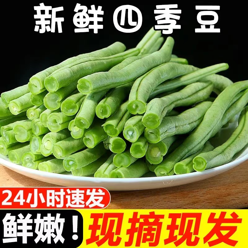 长豆角新鲜嫩豇豆细青豇豆当季蔬菜农家自种批发包邮山东特产-封面