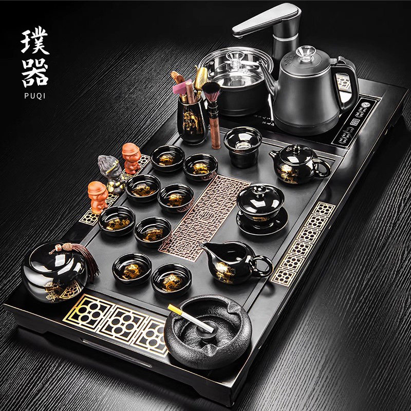 茶盘茶具套组家用客厅一整套全自动简约泡茶台自动上水烧水壶茶道