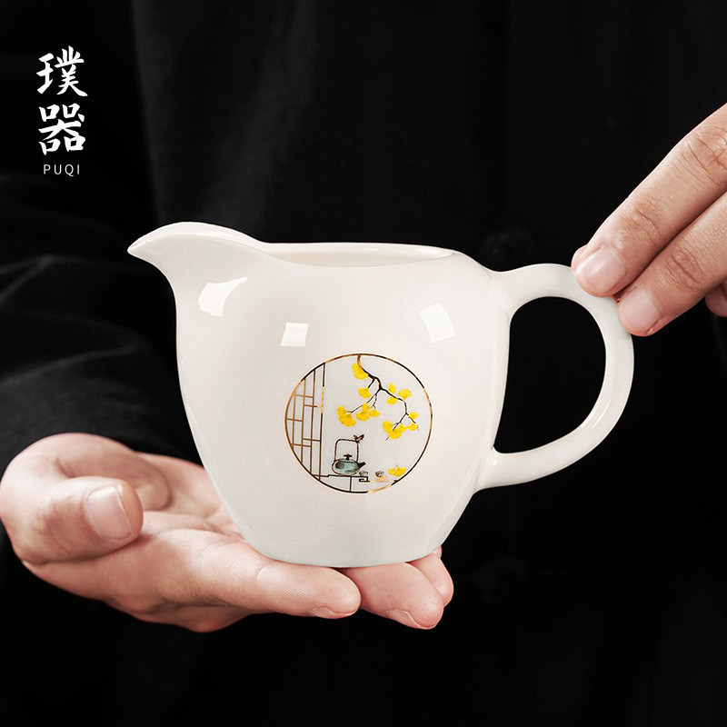 羊脂玉瓷公道杯大号公杯德化白瓷功夫茶具家用过滤分茶器茶海单个,餐饮具,公道杯,淘宝优惠券,粉丝福利购,淘宝优惠卷