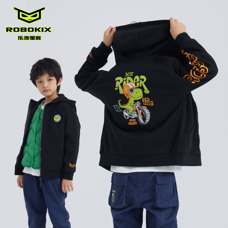 男童加绒外套ROBOKIX秋季连帽