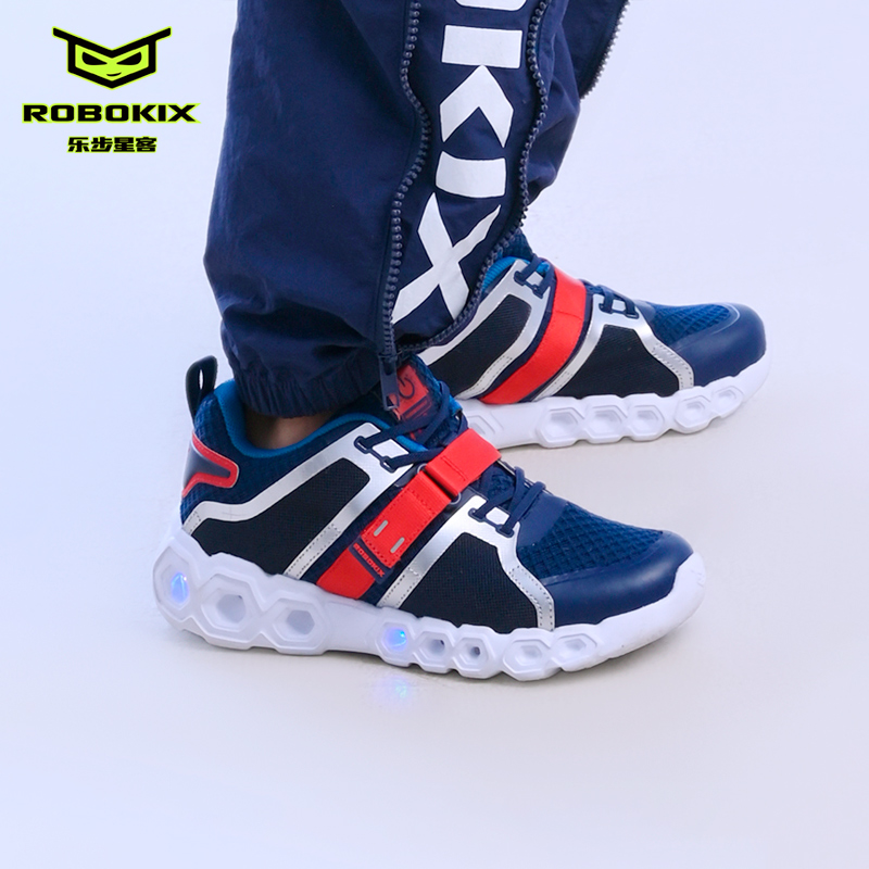 上脚轻盈透气炫酷发光闪亮亮灯鞋