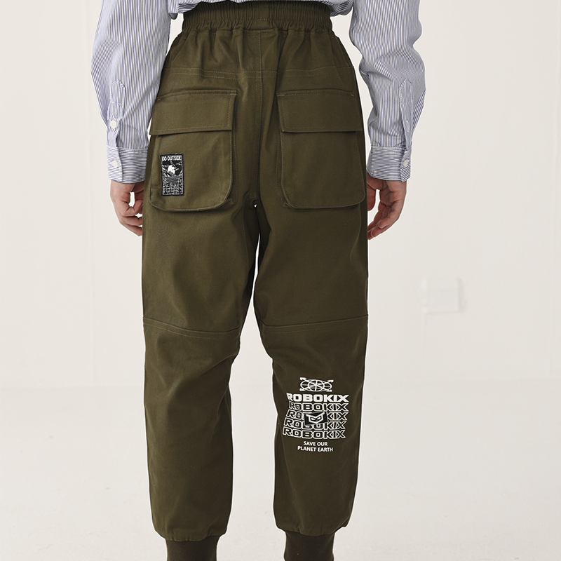 ROBOKIX春秋新款男童长裤束脚