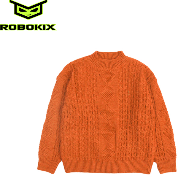 ROBOKIX男女童毛衣麻花肌理感毛衫