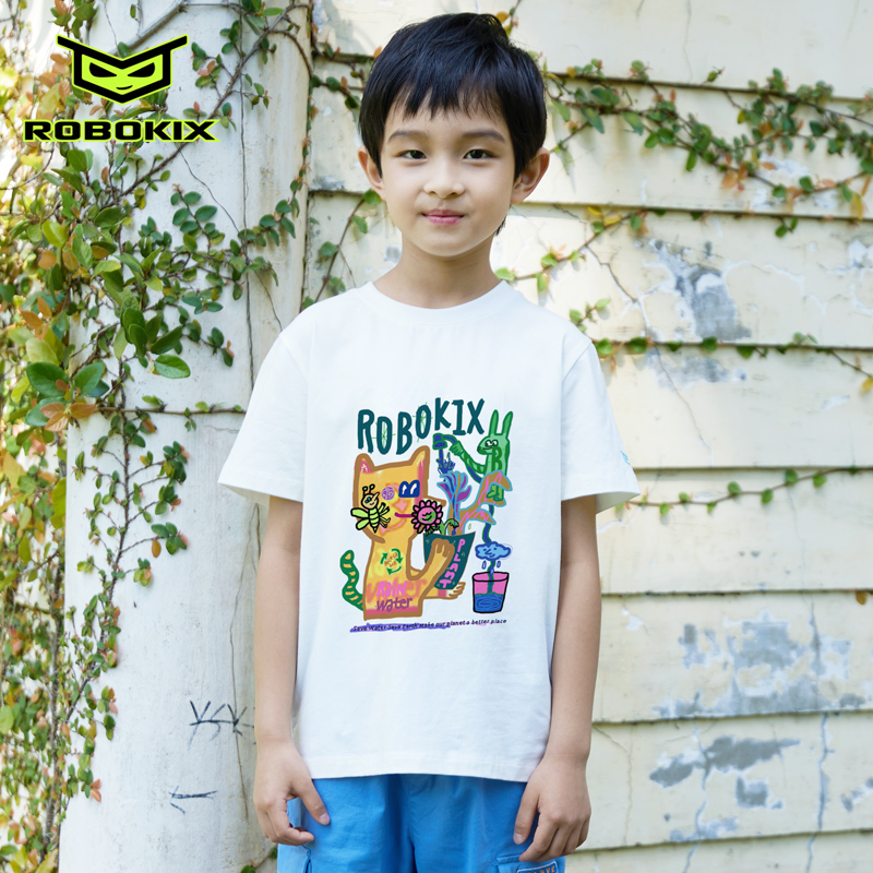 圆领休闲短袖印花T恤吸湿排汗