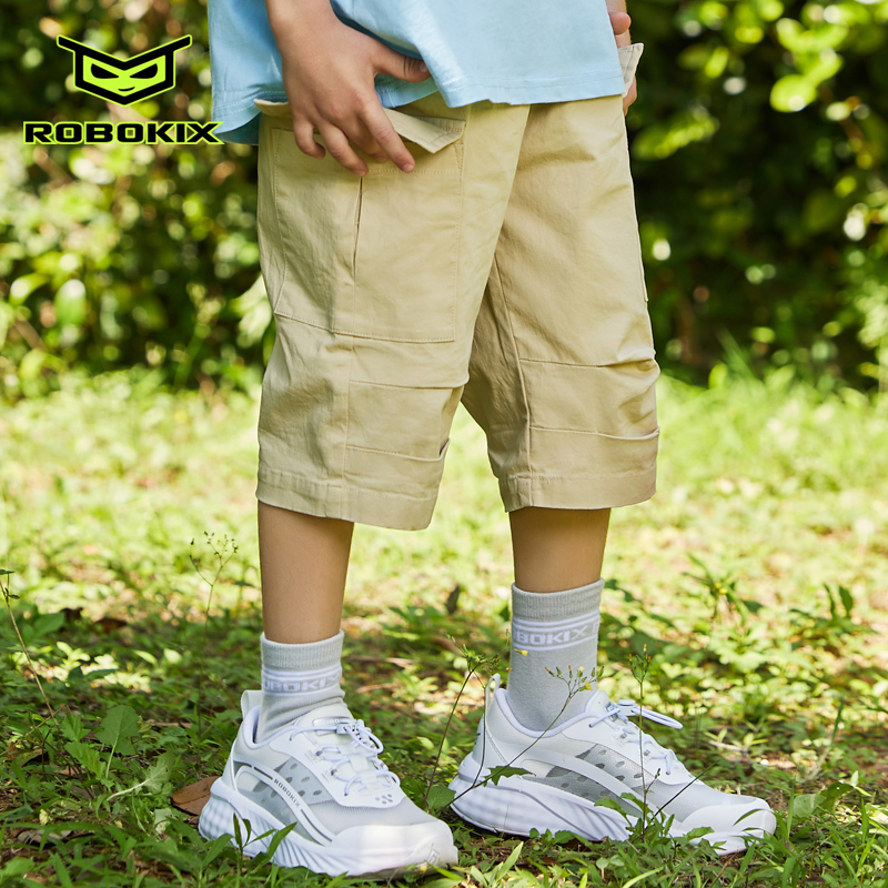 ROBOKIX夏季七分裤有弹力大口袋