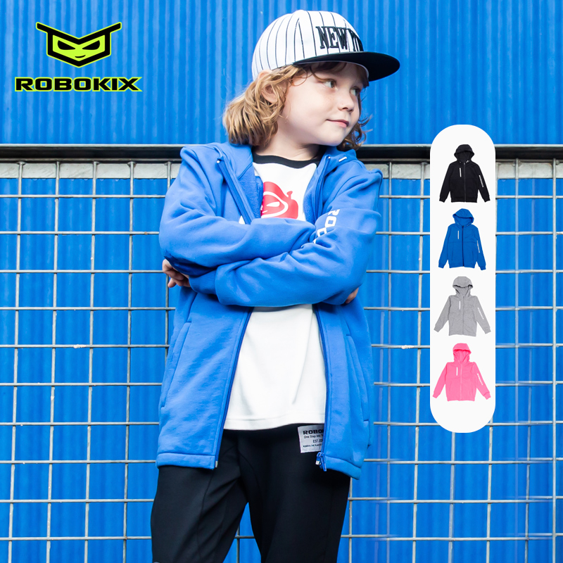 亲子款纯棉连帽卫衣厚实多口袋