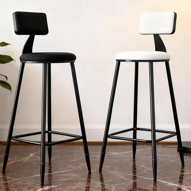 酒吧椅高脚凳子家用餐靠背高脚椅