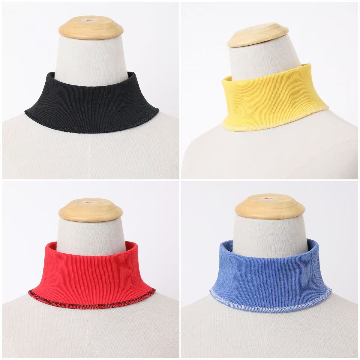 7cm套头卫衣领口半高领高领领口罗文领子螺纹领圆领假领子新款