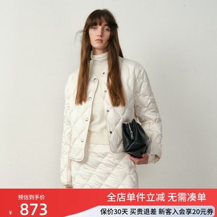 uti尤缇2025冬季新款 菱格轻盈保暖短款羽绒服女外套UK440623351