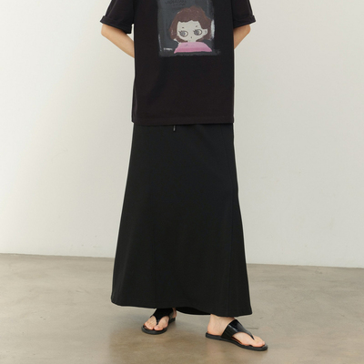 uti尤缇2026春季新款鱼尾长款松紧腰半身裙女显瘦裙子UM2D0388990