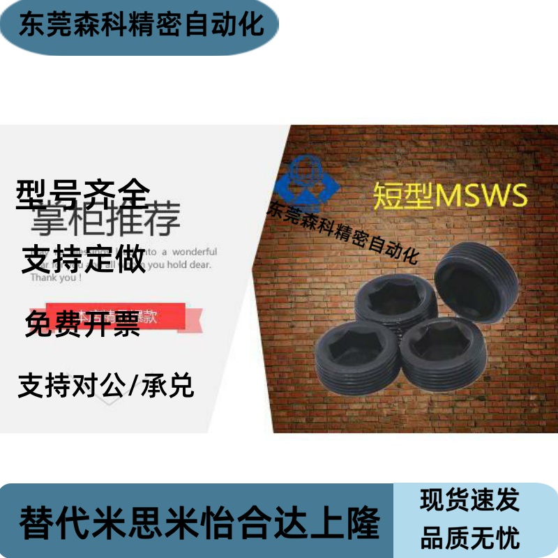 MSWT-J/1/2/3/4/5/6/8 MSWTM锥形沉头螺塞/喉塞螺丝/闷头螺丝