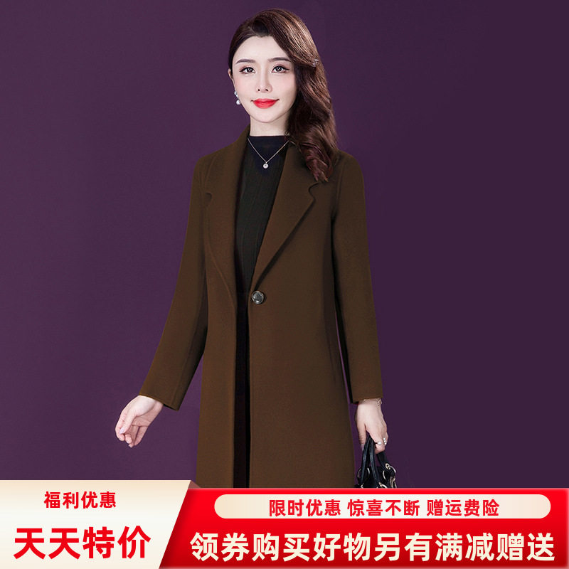 厂家直销连帽白色显瘦毛外女2025