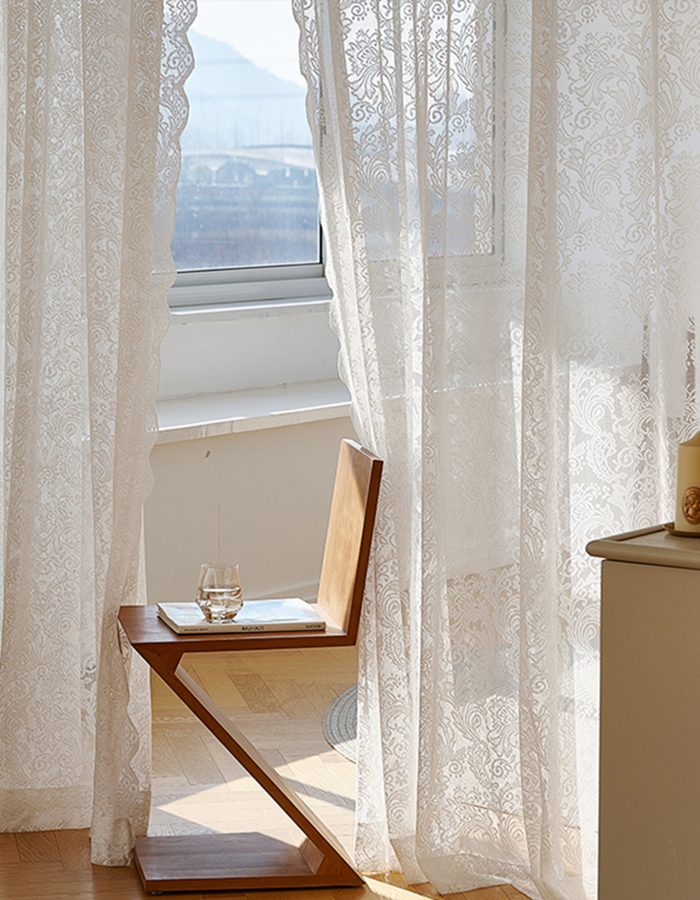 相伴居聚酯纤维2022花边蕾丝门帘