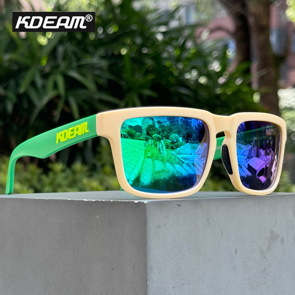 KDEAM偏光方形运动男女欧美墨镜