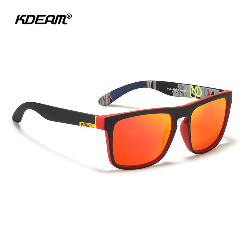 欧美方形运动偏光太阳镜男女休闲驾驶钓鱼墨镜防紫外线跑步眼镜潮