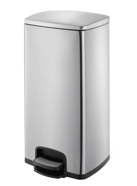 兰诗不锈钢脚踏垃圾桶酒店厨房办公室脚踩垃圾桶缓降防指纹CY170