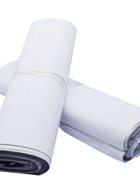 伏兴快递袋物流打包袋防水包装袋塑料袋全新料白色25*35cm100只