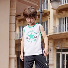 Спортивная одежда для детей converse匡威男童2024夏季新款中大童运动透气圆领无袖背心上衣