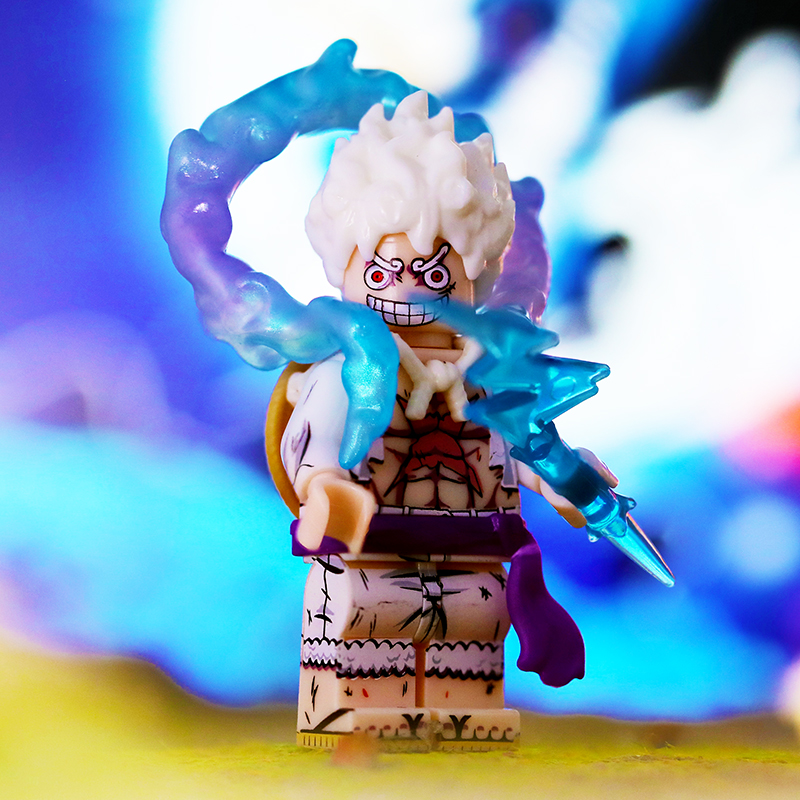 太阳神尼卡五档路飞积木玩具人仔