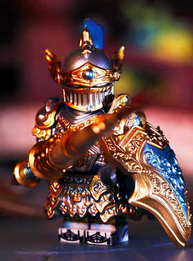 武器MOC盾牌长矛军事古风拼装玩具中世纪铁浮屠西方拼装积木人仔