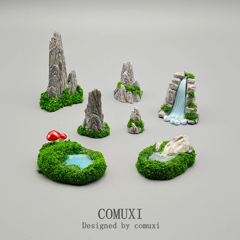 树脂装饰简约桌面仿真假山