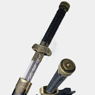 精装黑金古刀道具闷油瓶张起灵cos刀剑不开刃绣春刀唐横刀雁翎刀