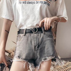 无孔皮带女腰带