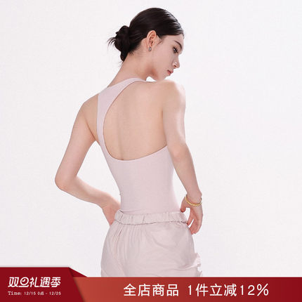 danzbaby芭蕾舞服瑜伽女成人形体服体操服练功服深v露背体服B352