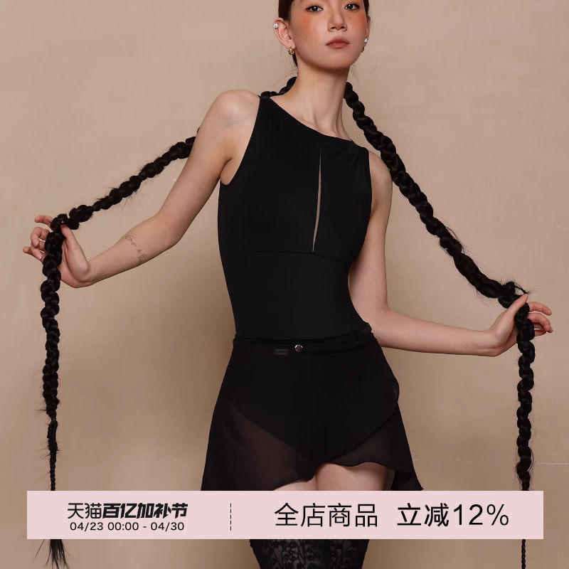 danzbaby芭蕾舞服女体操服成人练功服形体服无袖镂空练功体服B402