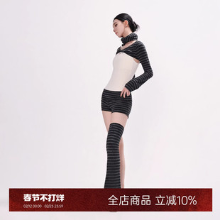 danzbaby芭蕾舞女练功服成人分体服长袖套装针织保暖三件套B368