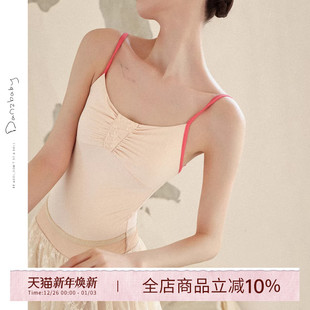 danzbaby芭蕾舞服练功体服成人形体服吊带舞服露背交叉带体服B348