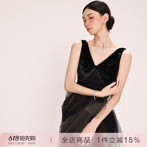 danzbaby芭蕾舞服成人练功服瑜伽服女形体服丝绒拼接V领体服B386
