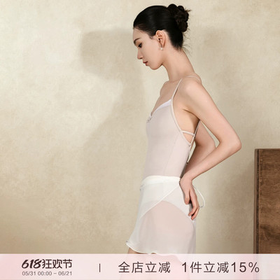 danzbaby芭蕾舞服成人形体服女瑜伽服吊带体操露背练功体服B411
