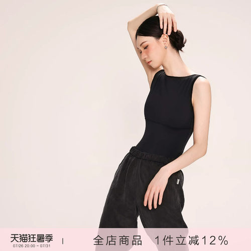 danzbaby芭蕾舞服一字领成人体操服芭蕾女形体服美背练功体服B380