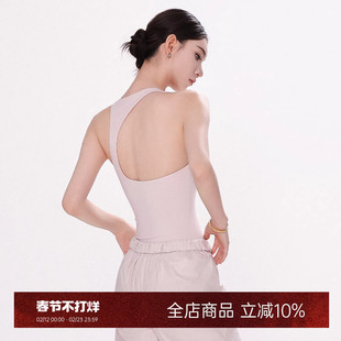 danzbaby芭蕾舞服瑜伽女成人形体服体操服练功服深v露背体服B352