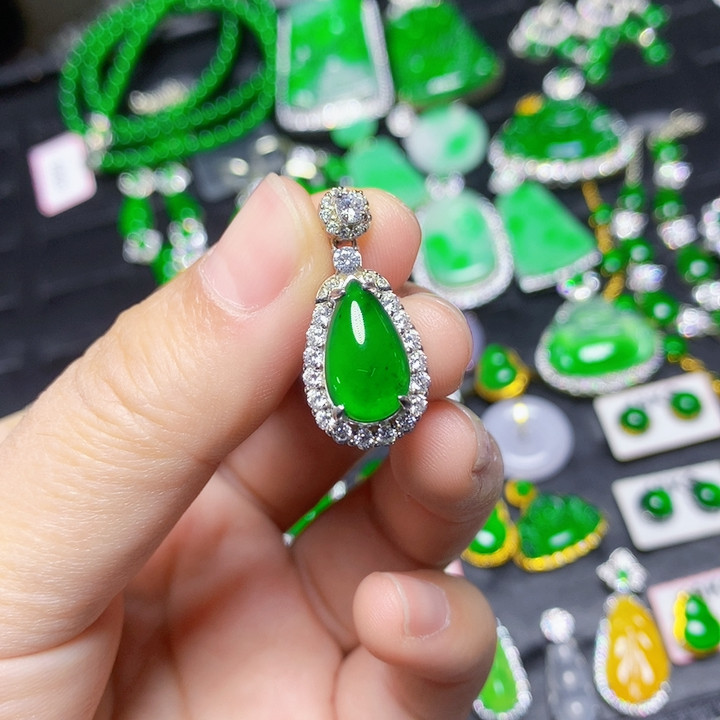 天然A货翡翠国标s925