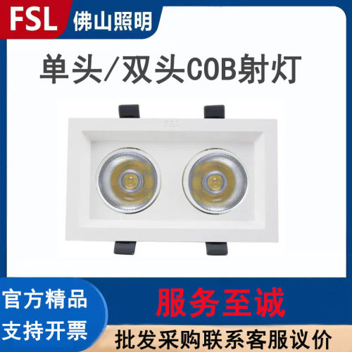 FSL佛山照明led豆胆灯双头筒灯