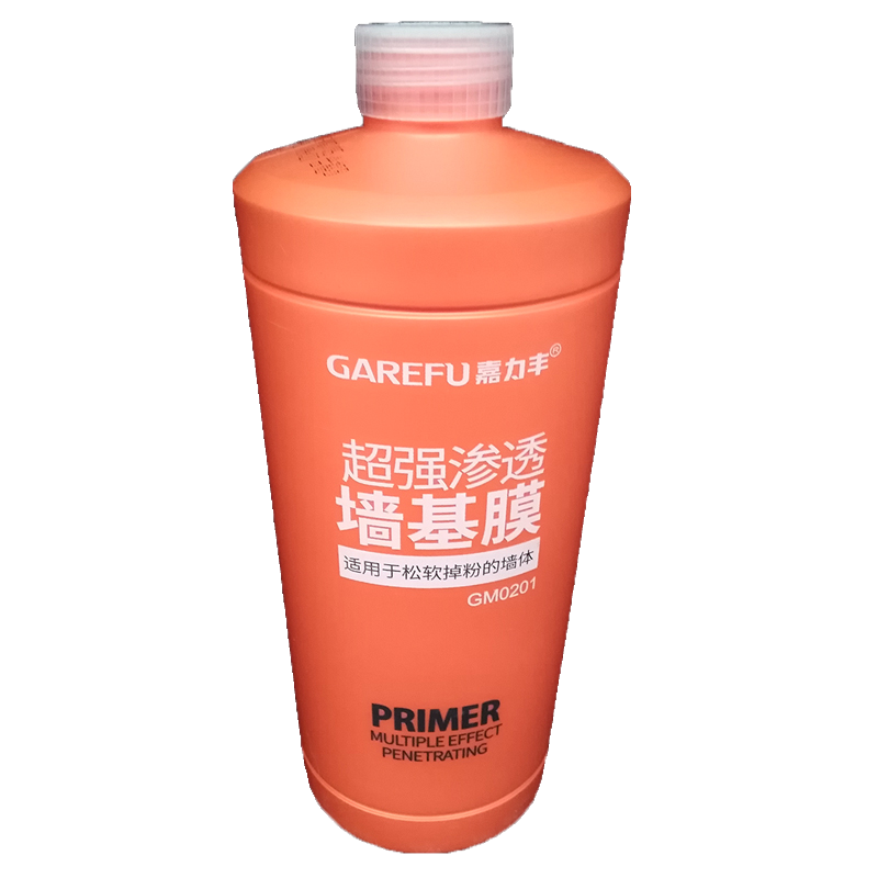 嘉力丰超强渗透墙基膜乳胶漆墙面掉粉老墙面珐琅板配套墙面固化剂