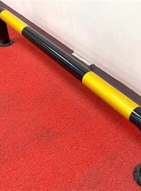 U型钢管挡车器黑黄色停车阻挡器汽车倒车地桩实厚2.0mm防腐防锈栏