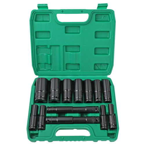 Hi-Spec 1/2电动扳手套筒六角加长套筒电钻套筒大飞加长套8-32mm