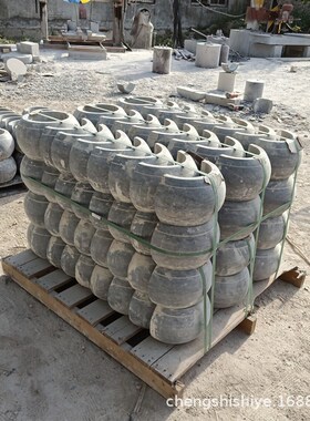 青石柱顶石 古建筑寺庙仿古石柱墩 雕花石柱鼓柱子防腐木石墩