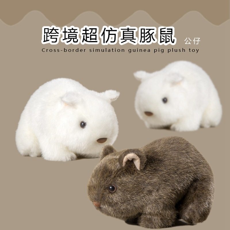 可爱仿真豚鼠毛绒玩具公仔动物玩偶抓机娃娃创意桌伴娃娃儿童礼品,模玩/动漫/周边/娃圈三坑/桌游,动漫毛绒/抱枕/坐垫,淘宝优惠券,粉丝福利购,淘宝优惠卷