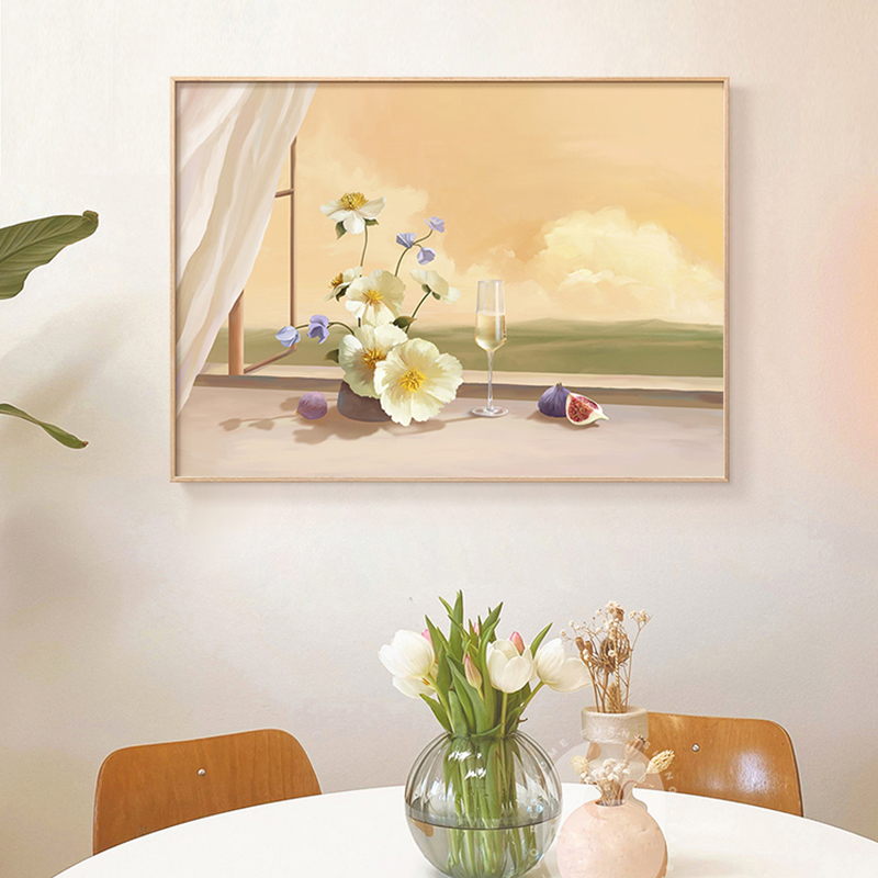 钻石画满钻客厅小件2025新款北欧卧室贴钻十字绣简约现代花卉轻奢