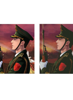 十字绣军人2025新款绣小件钻石画满钻定制照片兵哥哥5d点贴砖动漫