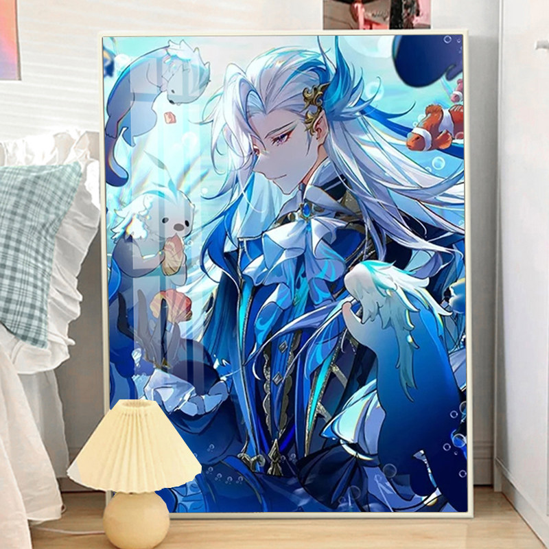 原神角色龙王那维莱特钻石画2025新款客厅满钻砖石贴画手工十字绣