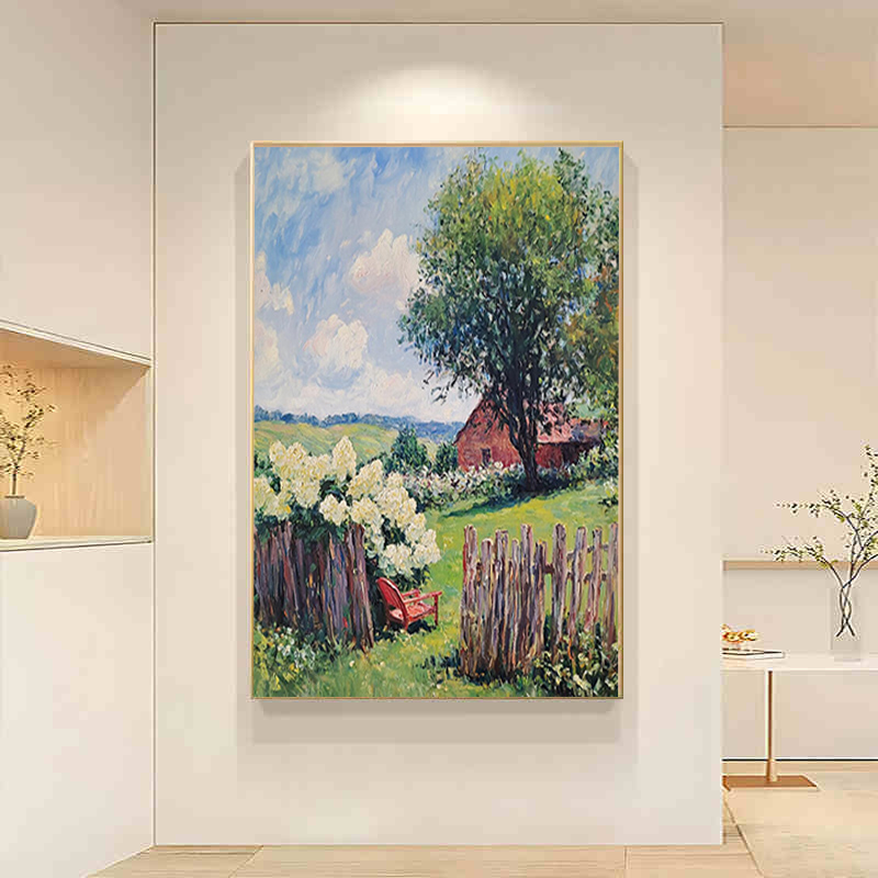 梵高印象派diy数字油画现代简约装饰画玄关风景油画手工填充丙烯图片