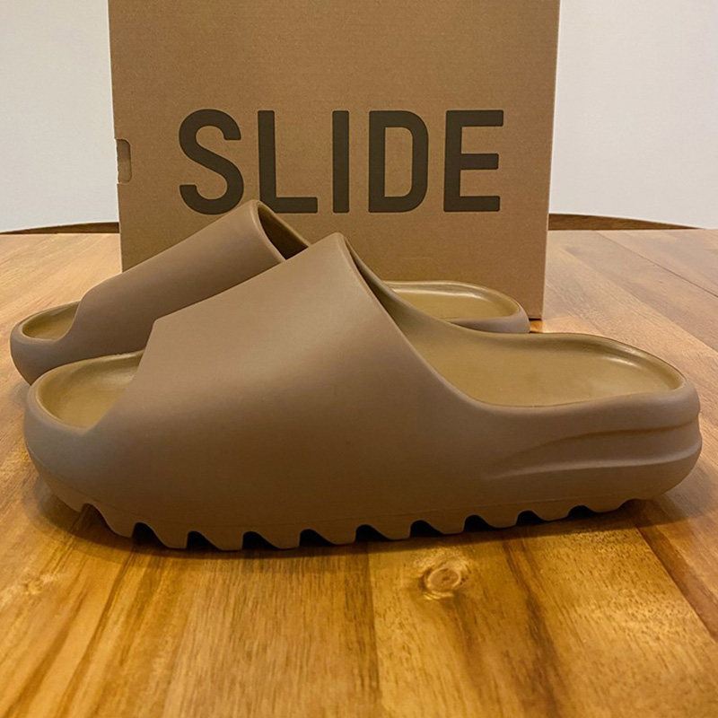 新款情侣二代椰子拖鞋yeezy侃爷同款一字拖slide男女厚底沙滩凉鞋图片