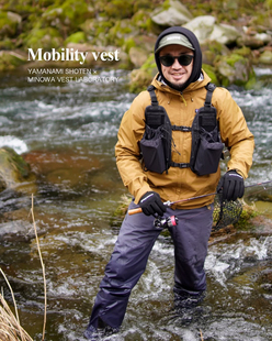 Minowa多功能马甲包钓鱼徒步露营马甲背包可拆卸组合马甲背包